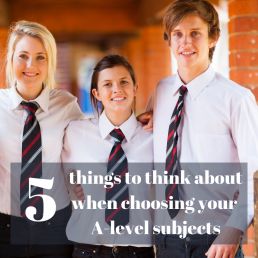 Choosing A-level subjects