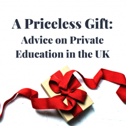 priceless gift; private education; advice